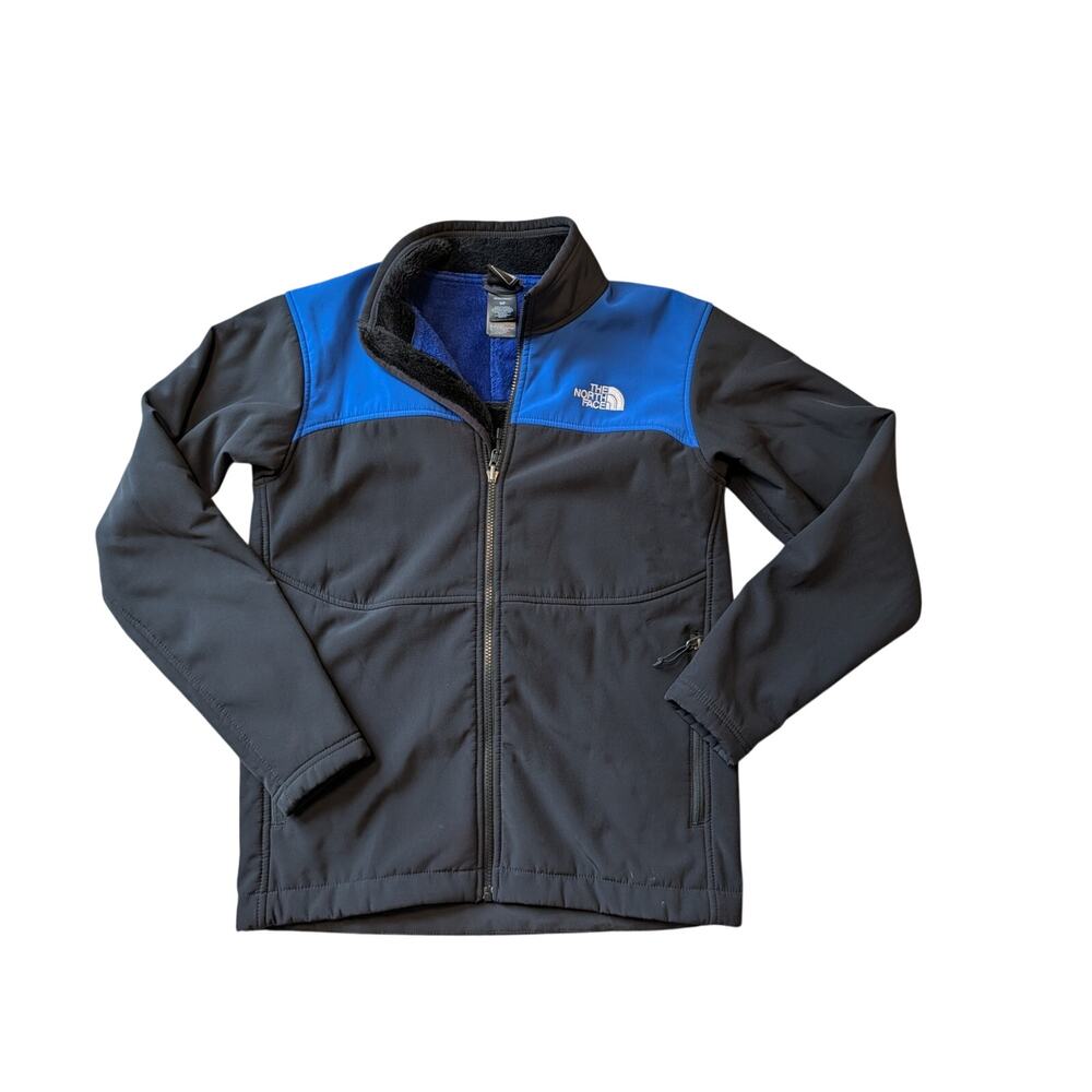 The North Face Men's Denali Softshell Fleece Lined Jacket Blue Black Size S